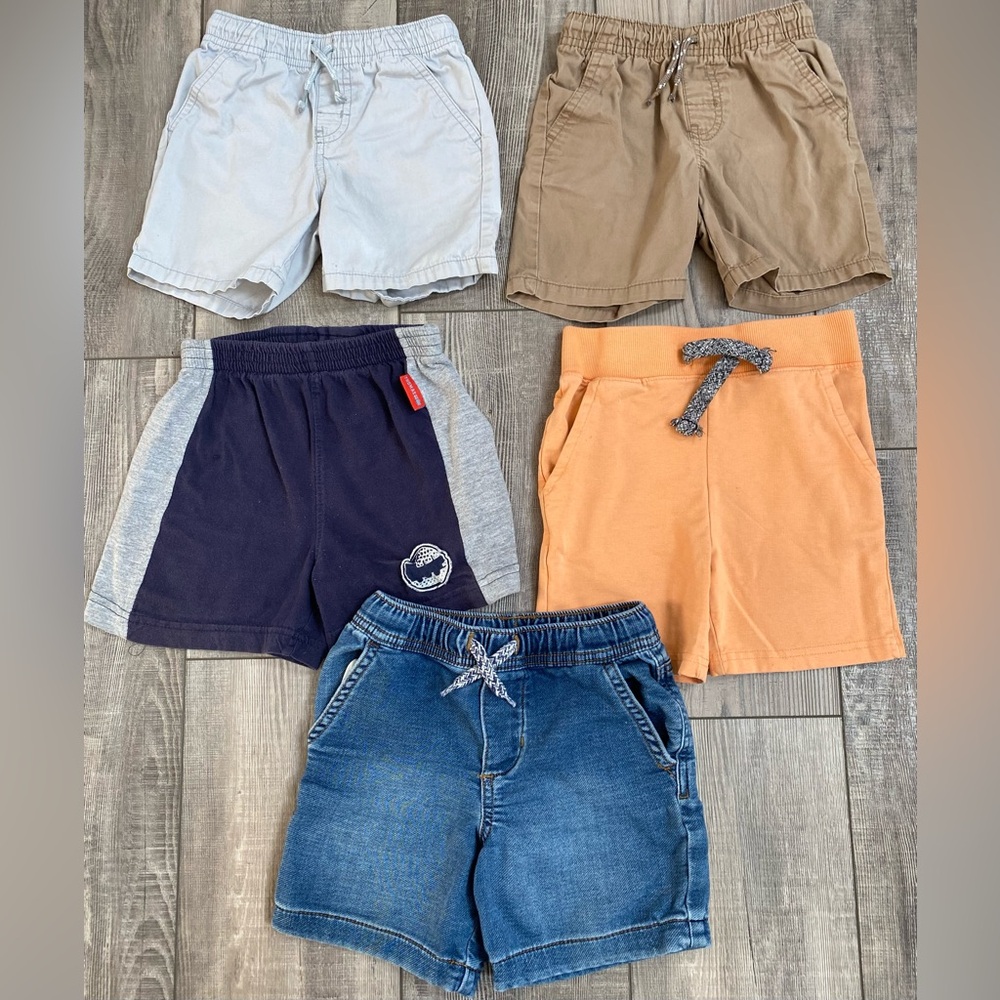 ☀️ Toddler Boys Bundle Cotton Cargo Jean Shorts Lot Cat & Jack Carters Size 3 3T
